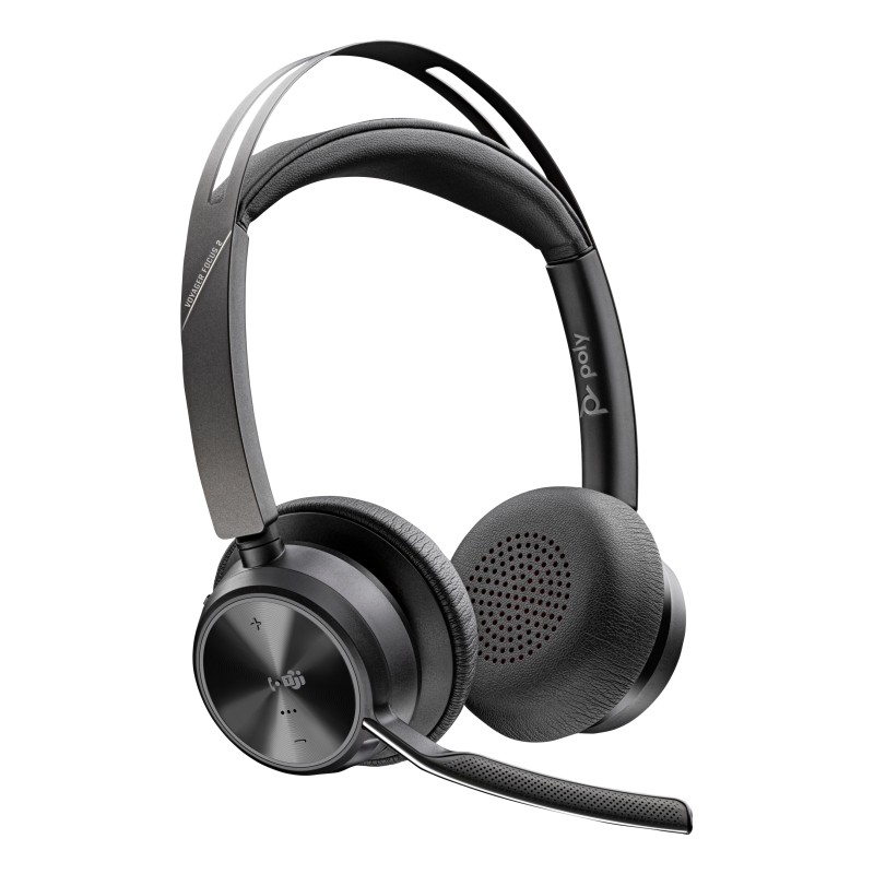 Poly Voyager Focus 2-M Trådløs Kabling Headset Sort Poly Voyager Focus 2-M Trådløs Kabling Headset Sort